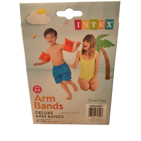 New Intex Kids Pool Floaties Deluxe Arm Ring Band Floats 9" x 6" Child Ages 3-6 - Picture 4 of 5